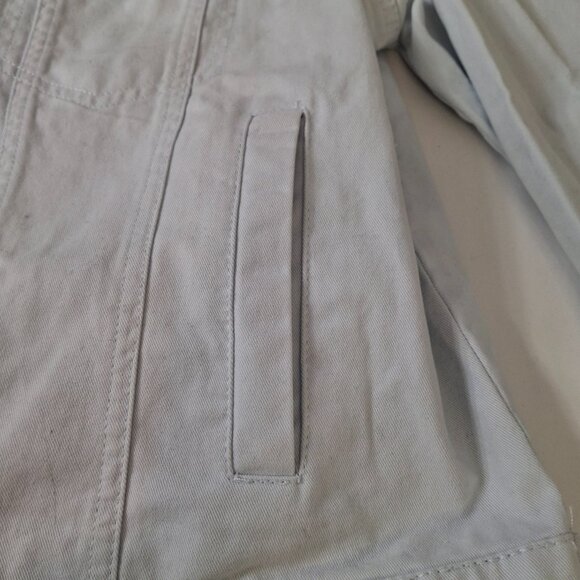 Womens Forever 21 Oversized Utility Jacket Sz XXL Baby Blue Casual Classic - Picture 9 of 12